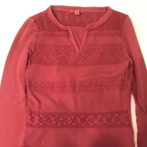 Lucky Brand size small crochet lace panels gently used in great condition